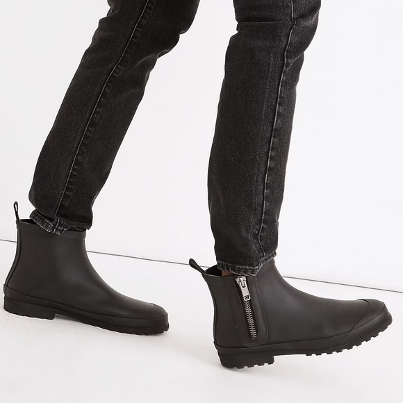Madewell The Zip-Up Lugsole Rain Boot SZ 7 MA441 - Picture 1 of 7